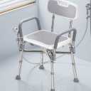 BLUELOG

Shower Chair for Elderly and Disabled, Reinforced 500 lbs Bath Seat Stool with Arms and Back for Insider Shower Sit On, Height Adjustable Tub Bench with Crossbars for Adults, Seniors, Easy to Assemble