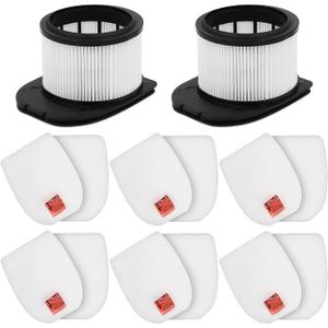 IZ862H Replacement filter Lichelete Vacuum Filter for Shark IZ862H Stratos Cordless Vacuum cleaner, Include 2 Pack High Efficiency Filter and 6 Pack Foam and 6 Pack Felt Filter Kit