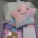 Unicorns Gifts for Girls 5 6 7 8 9 10+ Years Old, Kids Toys Set for Teens Girls Birthday Gifts Christmas, Unicorn Toys with Light Up Soft Plush Star Pillow, Diary Notebook, Headband, Water Bottle