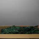 Goplus Prelit Pencil Christmas Tree, Premium Hinged Fir Tree, with LED Lights and Solid Metal Stand, Easy Assemble, Ideal Artificial Xmas Tree for Home and Office, Warm White LED (7.5FT)