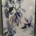 Large Framed Canvas Wall Art - Abstract Floral Wall Decor, Navy Blue Flowers Pictures, Ink Wash Botanical Painting Prints for Living Room Bedroom Office Bathroom Artwork 16" X 24" X 3, 16" X 24" X 3pcs Framed