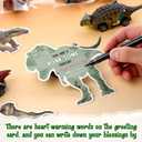 24 Sets Valentines Day Gift Set with Dinosaur Pull Back Cars Dino Greeting Cards Bulk Pull Back Dino Cars for Valentine Exchange Gifts Goodie Bag Stuffers Party Favors