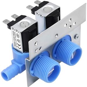 New Upgrade 285805 Washer Water Inlet Valve With Mounting Bracket Fit For Whirlpool Kenmore Maytag Fri-Gidaire Electrolux Washer Replaces Ap3094541 Kaws850jq4 Lsq8243hq0 7mlsc9545jq2 By AMI PARTS