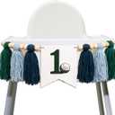 Golf First Birthday High Chair Banner - Golf-Themed 1st Birthday/Anniversary/Baby Shower Party Decorations Supplies Tassel Banner, Golf Sign Party Backdrop Wall Decor Tassel Garland