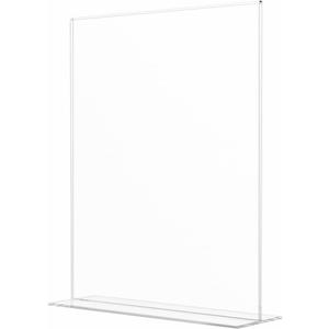 25 Pack Sign Holder for 8.5" x 11" Signs Double Sided Stand Up Frame Clear Acrylic Bottom Load Tabletop Graphic Image Display for Libraries Schools and Retail Stores by Marketing Holders (