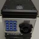 Piggy Bank for Kids - Electronic Money Saving Box w/Code- ATM Safe - Toy Coin Bank - Easter Boys Toys for Age 3, 4, 5, 6, 7, 8, 9 - Birthday Gifts for 8, 9, 10, 11, 12 Year Old Boy and Girl (Black & Silver)