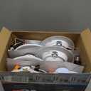 Feit Electric LED Downlight Retrofit Kit with Baffle Trim, 75W Equivalent, 5/6-Inch Dimmable Recessed Can Light, Adjustable White 2700K-5000K, 90+ CRI, 50,000-Hour Lifetime, LEDR56B/6WYCA/MP/6 (6 Count (Pack of 1))