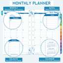 2026-2027 Planner Refills  July 2026 - June 2027, Daily Planner Refills 2026-2027, Two Pages Per Day Daily & Monthly Planner Inserts, 8.38" x 5.51", Ring-Bound with Tabs