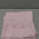 Mixweer Bow Pillow Covers Set of 2 Coquette Room Decor Cute Faux Fur Soft Bowknot Preppy Stuff Fluffy Plush Aesthetic Pillow Covers for Bed Sofa Couch, Fall Christmas Decor(20 x 20 Inch, Pink)