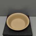 Ceramic Dog Bowl for Large Dogs, Basic 3.7 Cup Food or 30 oz Water Bowl for Replacement, Wide Opening Rounded Edge(Single Bowl, Oat Beige)