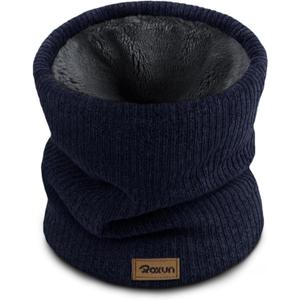 ROXUN Winter Neck Gaiter, Neck Warmer Cover Ski Gaiters for Men/Women | Soft Thick Fleece; Gentle on Skin; Stretchy Fit; Multi-function; Elegant Chic Look; Multi-color Options