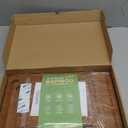 Bamboo Cutting Board for Kitchen  3-Piece Wooden Boards with Juice Grooves, Side Handles, Non-Slip Mats  Perfect for Meat, Veggies Fruit,Cutting Board & Knife Sets  Ideal Kitchen Gift (Carbonized brown)