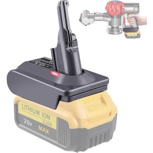 TPDL Replace Dyson V8 Battery Adapter, for DeWalt 20V Battery Convert to for Dyson V8 Series Vacuum Cleaner Animal Fluffy Motorhead Vacuum Converter (Adapter only)