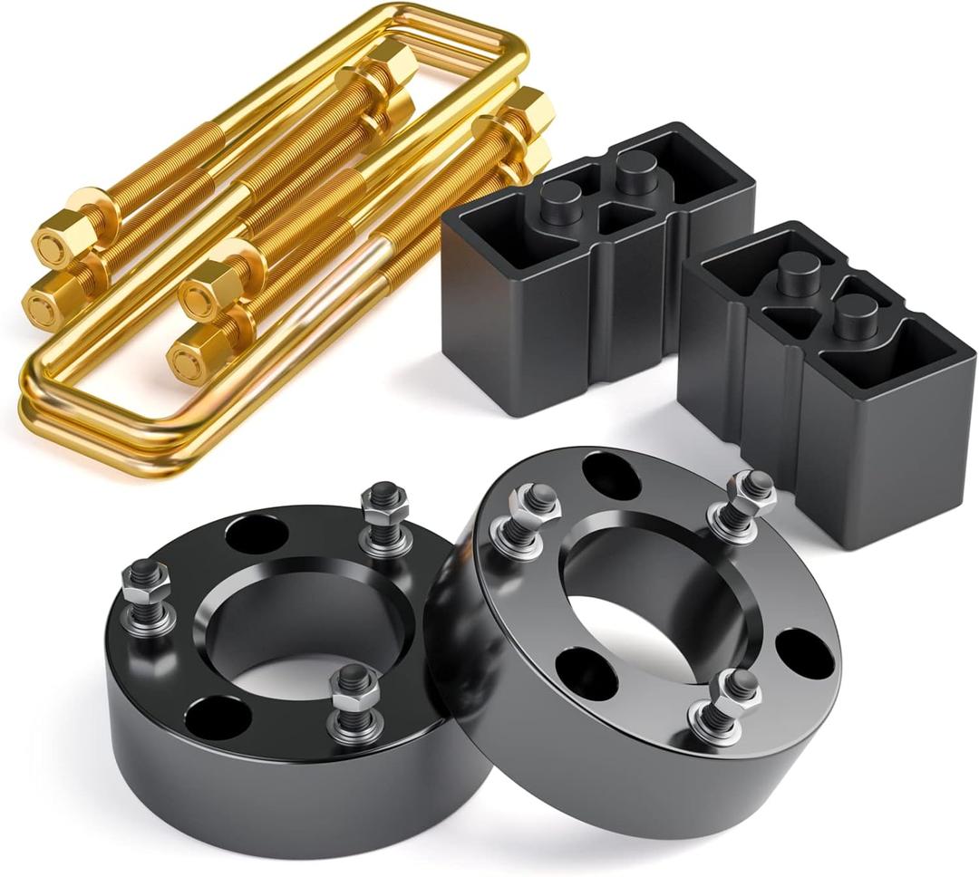 KSP Lift Kit for F150, 3" Front and 3" Rear Suspension Kit for 2004-2020 F150, 3 Inch Front Struct Spacers + 3 Inch Rear Lift Blocks Leveling Kit, Truck Body Lift Kit 3 Inch for F150 2WD 4WD