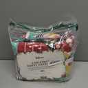 HITIME 100% Polyester Printed Christmas Duvet Cover Set - Queen Size 3 Piece Lightweight & Breathable Bedding Set, Soft Microfiber Comforter Cover with Zipper Closure, Christmas Collrction