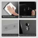 Toilet Paper Holder with Shelf,Rustproof Flushable Wipes Dispenser,Self Adhesive Drilling Toilet Paper Holder Wall Mount,Tissue Holders with Storage,Wipe Holders for Bathroom(Double roll)