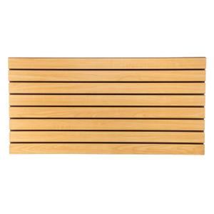 SSWBasics 4 ft x 2 ft Horizontal Maple Slatwall Easy Organizer Panels (24" H x 48" L) - Pack of 2 - Perfect for Retail Store, Garage Wall, and Craft Storage Organization