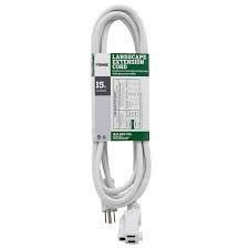 Prime Landscape Extension Cord 15ft, 2 Pack