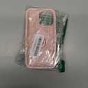 Cute 3D Flower Phone Case for iPhone 13 Pro Max - Retractable Stand & Grip with Floral Design - Girly Aesthetic Kawaii Soft Silicone Phone Cover for Women, Girls, Kids and Teens, Pink