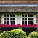 15 Bundles Artificial Flowers UV Resistant Outdoor Plants No Fade Faux Plastic Shrubs Fake Silk Flowers Window Box Garden Porch Home Decoration(Fuchsia)