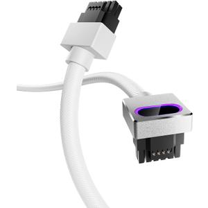 AsiaHorse Hydrus-16PIN GPU PSU Extension Cable ARGB Light, Copper Wire Motherboard Power Extension Cable Integrated Minimalist Design, 2000W Power (Whole Set), PC Power Cord for RTX 4070, 4080, 4090