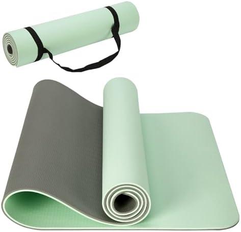 CAVIRA Yoga Mat 72''x24''/35''(8mm/10mm) for Beginners, Thick and Wide Yoga Mat with Carrying Strap for Pilates, Stretching and Home Workout
