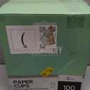 [100 Pack] 12 oz Paper Coffee Cups, Disposable Paper Coffee Cup with Lids, Sleeves, and Stirrers, Hot/Cold Beverage Drinking Cup for Water, Juice or Tea, Suitable for Home, Shops and Cafes