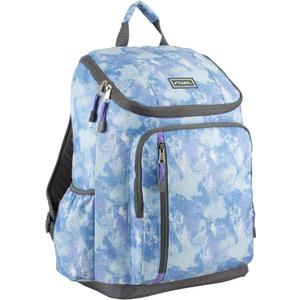 FUEL Durable Top Loader Outdoor Backpack w/Adjustable Straps, Multiple Compartments, Perfect for Travel, Hiking, Work, Classroom, Commuting - Blue Galaxy