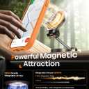 TOCOL for Phone 14 Case, Compatible with Magsafe Charger, Full Camera Protection, Drop Protection, Translucent Matte Phone Case for iPhone 14 6.1 inch (Orange)
