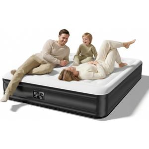 Queen Size self Inflating Blow up air Mattress with Built in Pump Inflatable Camping air Mattress for Tents inflated Mattress Raised airbed