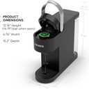 Keurig K-Slim Single Serve K-Cup Pod Coffee Maker, Multistream Technology, 3 Brew Sizes, Slim and Sleek Design, 46oz Removable Reservoir, Black