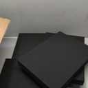 4 PCS Polyurethane Foam Sheets 16" L x 12" W x 2" T Packing Foam Inserts Cuttable Craft Foams Cushion Foams High Density Foam Pads for Case, Tool Box, Game Box, Camera, Jewelry, DIY Craft, Black (16in X 12in X 2in)