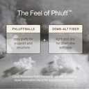 Coop Home Goods Essence Adjustable Throw Pillow Inserts 18x18, Set of 2, Adjustable Down Alternative Cushions for Couch, Bed, or Chair, Decorative Square Pillows for Living Room, Oeko-Tex Certified