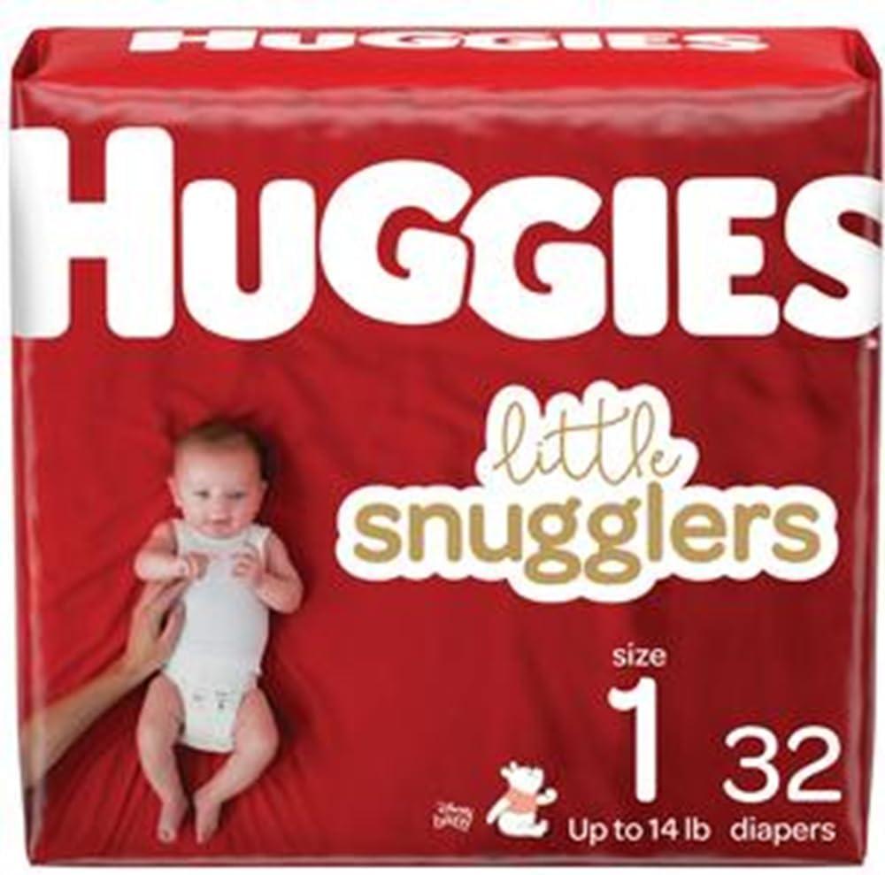 Huggies Little Snugglers Diapers Jumbo Pack, Size 1 (Pack of 18)