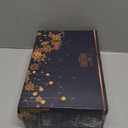 Mini Christmas Tree with Lights, Small Table Top Decorations, Desktop Miniature Pine Tree Xmas Holiday Decor Indoor Home, Bottle Brush Trees with Wooden Base, 5 Pcs with Light