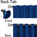BGment Classic Blue Blackout Curtains for Bedroom - Thermal Insulated Room Darkening Curtains with Rod Pocket and Back Tab for Living Room, 2 Window Curtain Panels (42 x 63 Inch)
