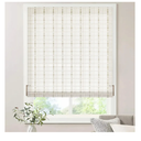 LazBlinds No Tools No Drill Bamboo Roller Shades, Cordless Bamboo Blinds, Light Filtering Roll Up Blinds for Windows, French Door, Porch or Patio, 30'' W x 64'' H, Whitewash B