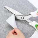 3 x Pinking Shears9 Zig Zag Scissors for FabricPinking Shears Scissors for Fabric CuttingProfessional Handheld DressmakingGreat for Many Kinds of Sewing Fabrics Leather and Craft Paper