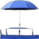 2 Portable Shade Umbrella,Shade Umbrella for Beach Patio Chairs,Beach Umbrella with Universal Clamp 360° Adjustable Shade Umbrella Outdoor Umbrella Large Opening Clip Portable Camping Chair