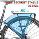 Rear Bike Rack - Bike Cargo Rack for Disc Brake/Non-Disc Brake Mount - Large Capacity Bicycle Pannier Rack, Height Adjustable for 26"-29" Frames (Width)