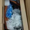 Dowinx Criss Cross Chair with Adjustable Flip-up Arms and Wheels, Comfort Ergonomic Office Desk Armchair with 3 Layer Cushions, Wide Seat Vanity Chair for Home Office, Living Room, Bedroom, Orange