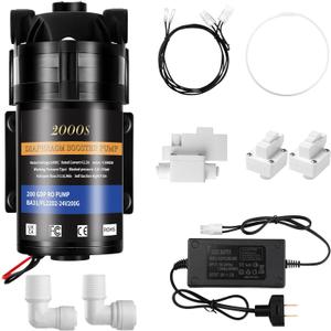 2025 Upgrade 200GPD Universal 8800 Booster Pump Kit for RO Water System | 200PSI High Pressure Upgrade | Compatible with All RO Water Filtration Systems |5X Faster Flow Rate