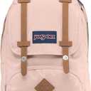 JanSport Cortlandt Laptop Backpack, Misty Rose, 15 Laptop Sleeve-Synthetic Leather Shoulder Computer Bag with Large Compartment, Padded Straps-Book Rucksack for Men, Women