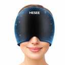 Migraine Relief Cap, Headache Relief Hat for Migraine Cap, Hot and Cold Therapy, Headache Eyes Mask for Stress Relief, Ice Pack Head Wrap for Sinus, Puffy Eyes, Tension,Black