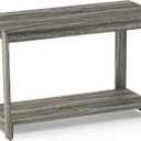Furinno Beginning TV Stand, French Oak Grey, 15.59 x 35.04 x 21.65 inches