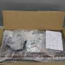 HuisMier 4-Light Farmhouse Ceiling Light Fixtures, Rustic Wood and Metal Semi Flush Mount Ceiling Light Black Industrial Chandelier for Dining Room Hallway Kitchen Entryway Bedroom Living Room