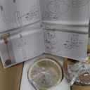 Zelipan Faux Travertine Wall Sconce, 4.7" Hardwired Wall Mounted Light, 180° Rotatable Mid Century Modern Marble Lamp for Bedroom, Bedside, Reading (E26 Bulb Not Included)