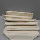 Criusia 6 Pcs Drawer Organizer Clothes - 90 Cells Closet Organizers and Storage for Baby Nursery - Washable Fabric Dresser Organizer Dividers for Sock Underwear Bra Dorm Room Essentials (Beige)