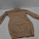EXLURA Women's Mock Neck Ribbed Long Sleeve Bodycon Pullover Cute Mini Sweater Dress XL