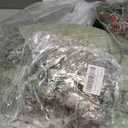 6 Set Christmas Table Placement Including Napkin Ring, 20 Inch Large Artificial Greenery Placemats, Round Cedar Branch Place Mat Christmas Dining Table Decor for Xmas Holiday Party(Powder Snow) (Circle)